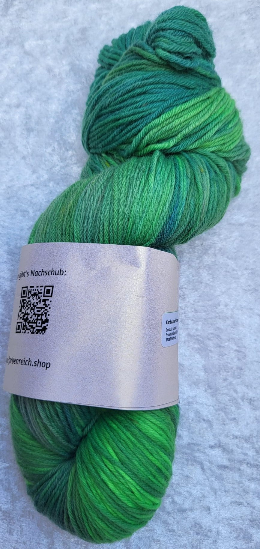 6-fach Sockenwolle: 75 % Schurwolle, 25 % Polyamid