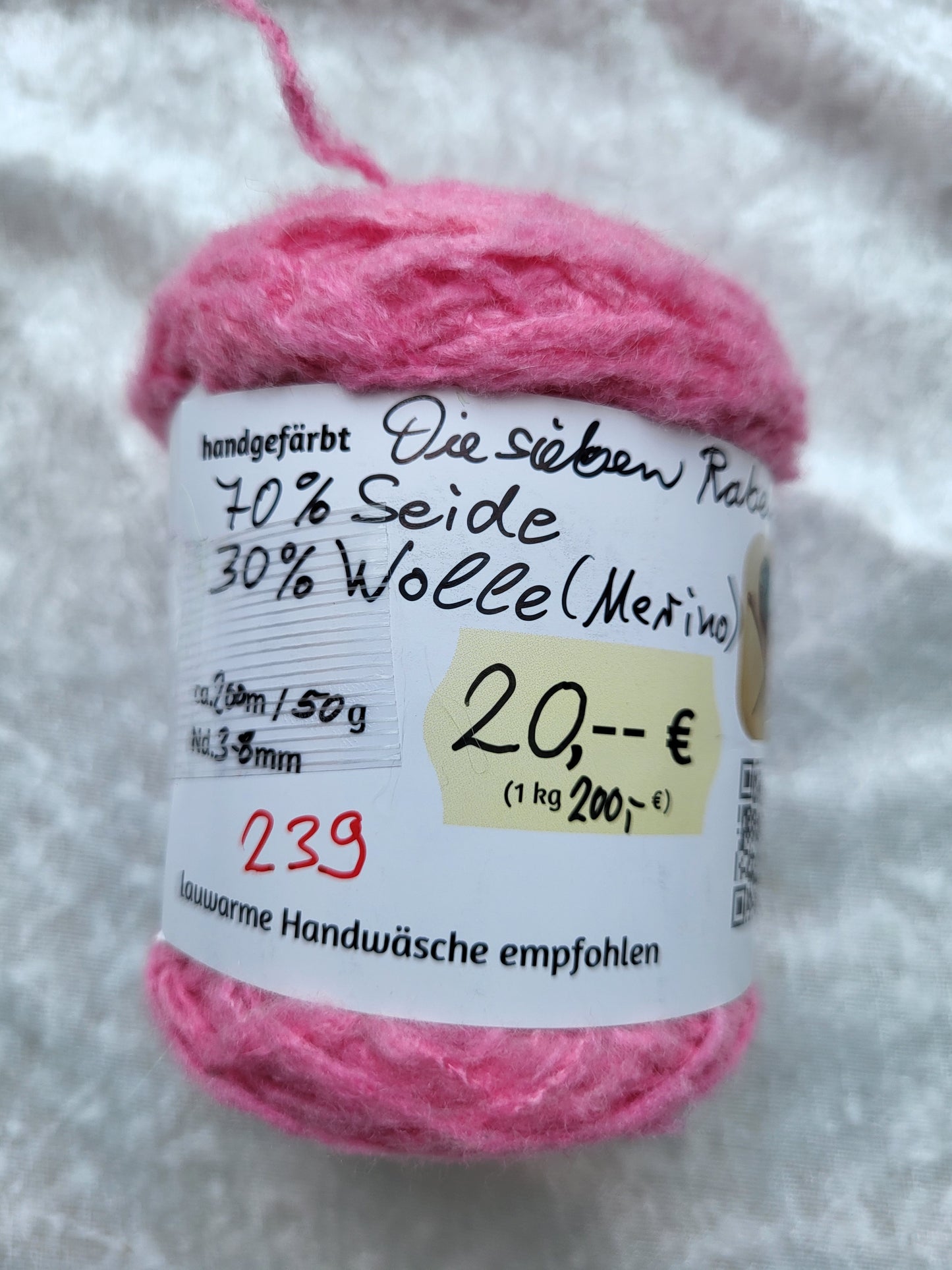 Die sieben Raben 70 % Seide, 30 % Wolle