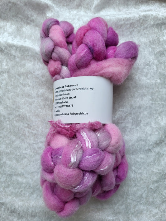 Kammzug zum Filzen 70 % Wolle, 30 % Lyocell
